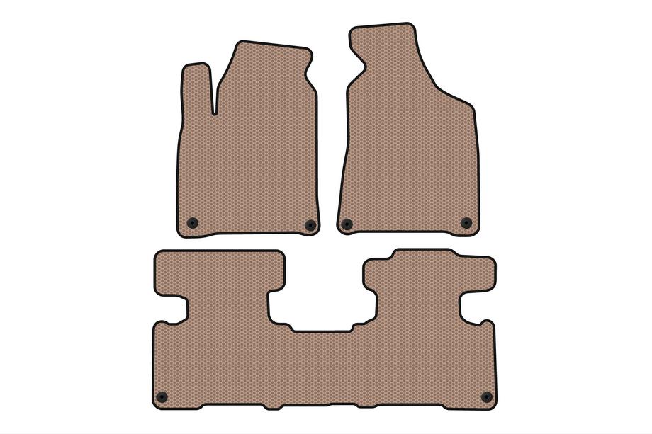 SsangYong Korando 2010–2019 Gummimattor för kupén Carsuit (2010-2016, beige) Image