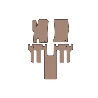 Gummimattor för kupén Carsuit 2004-2008 (2 rader, beige) Ssang Yong Rodius foto 1