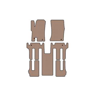 Gummimattor Carsuit 2004-2008 (3 rader, beige) Ssang Yong Rodius foto 1