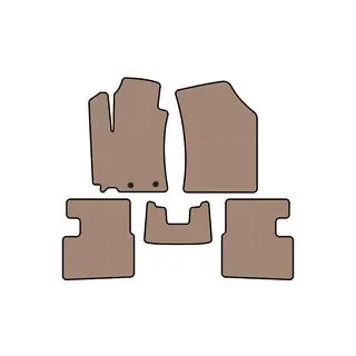Gummimattor Carsuit (HB, 5-dörrars, beige)