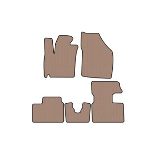 Carsuit gummimattor (2016-2020, HB, beige) foto 1