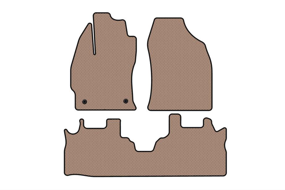 Toyota Prius Plus Gummimattor Carsuit (2 rader, beige) Image