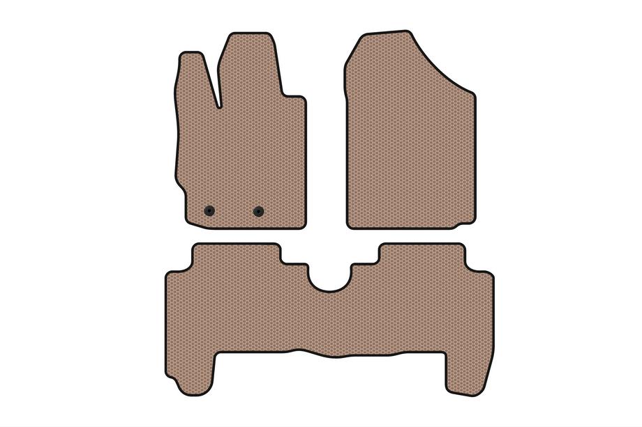 Toyota Yaris 2006–2011 Gummimattor Carsuit (HB, 5-dörrars, beige) Image