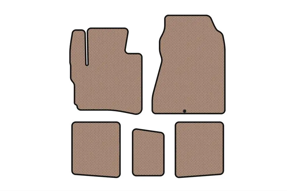 Toyota IQ 2008–2015 Gummimattor Carsuit (HB, beige) Image