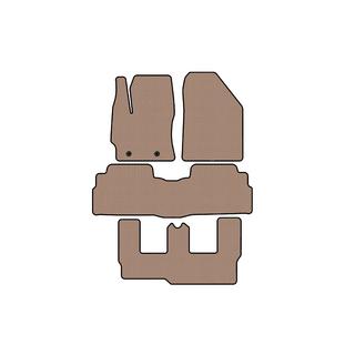 Gummimattor Carsuit (3 rader, 7-sits, beige) foto 1