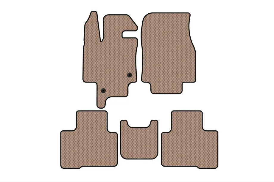 Toyota Highlander 2019– Gummimattor Carsuit (2 rader, 7-sits, beige) Image