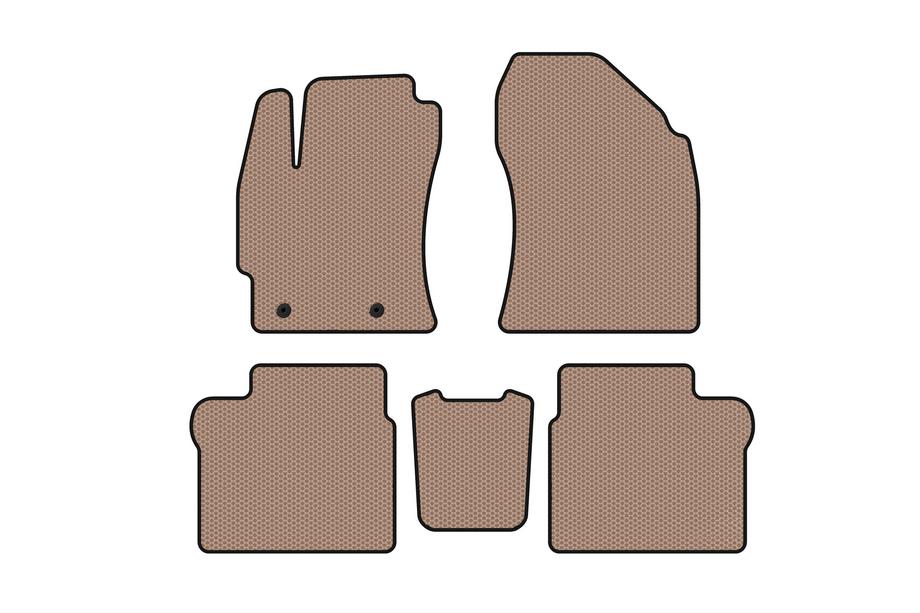 Toyota Corolla 2013–2019 Gummimattor Carsuit (2016-2019, SD, beige) Image