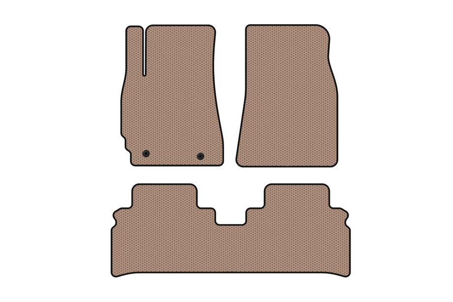 Toyota Highlander 2000–2008 Gummimattor Carsuit (Beige) Image
