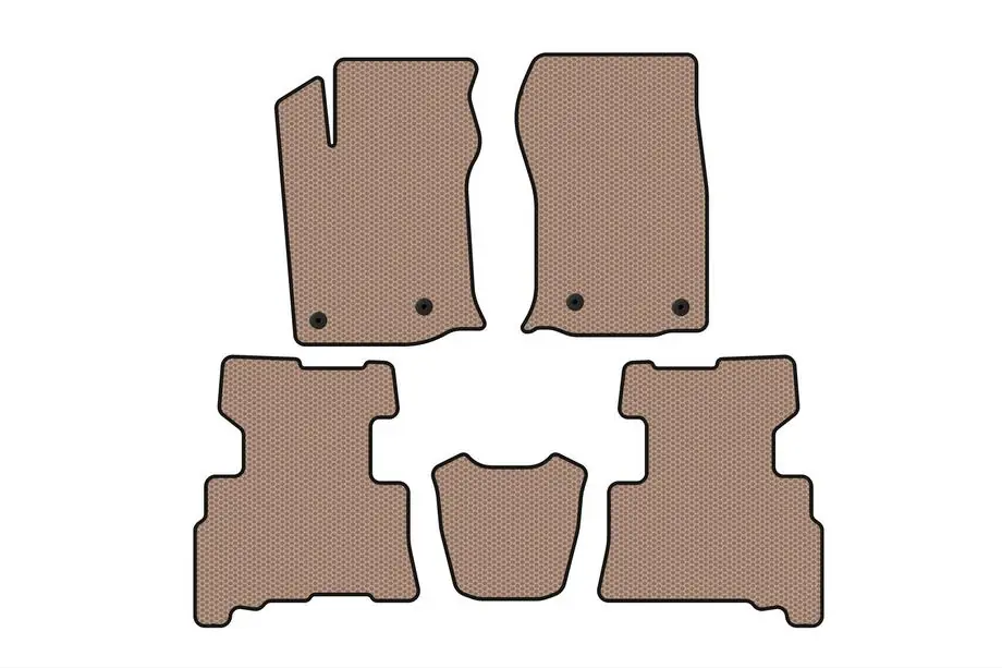 Toyota 4Runner 2009–2024 Gummimattor Carsuit (2 rader, 2014-2024, 7-sits, beige) Image