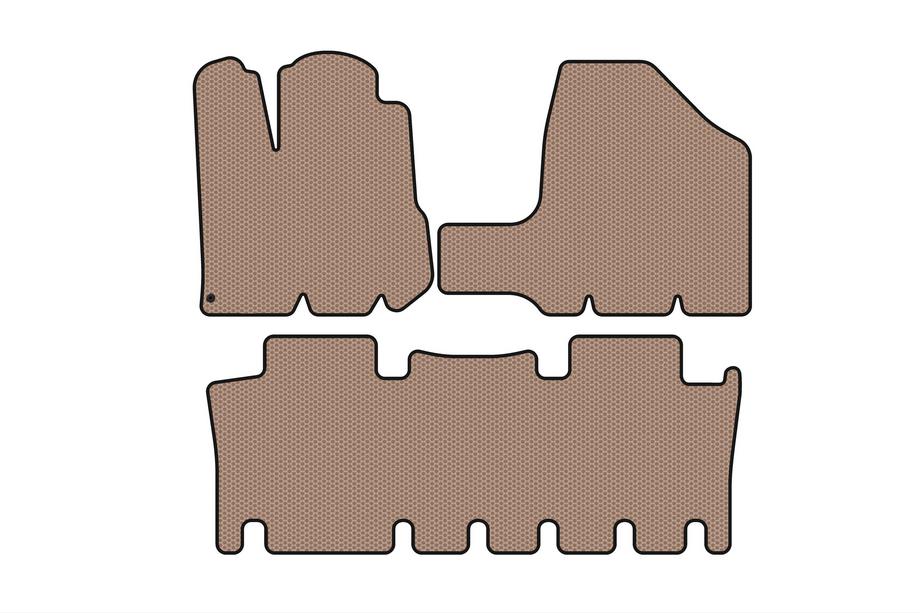 Toyota Sienna 2003–2009 Gummimattor Carsuit (2 rader, beige) Image