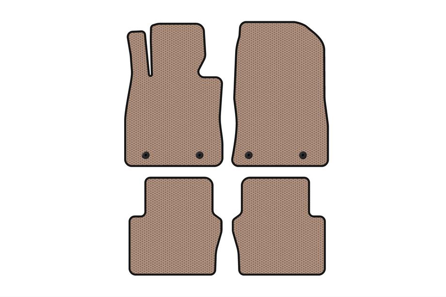 Toyota Yaris 2010–2020 Gummimattor Carsuit (Електро, 2017-2020, SD, beige) Image