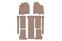 Toyota Sienna 2010–2020 Carsuit gummimattor till kupén (3 rader, beige) foto 1