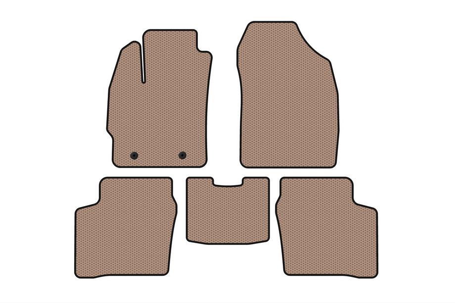 Toyota Prius 2003–2009 Gummimattor Carsuit (LB, beige) Image