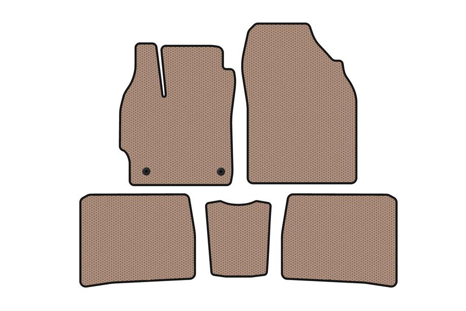 Toyota Prius 2009–2015 Gummimattor Carsuit (LB, beige) Image