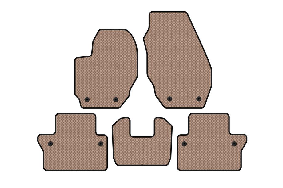 Volvo V70 2007–2013 Gummimattor Carsuit (Beige) Image