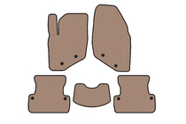 Volvo S60 2000–2009 Gummimattor Carsuit (SD, beige) foto 1