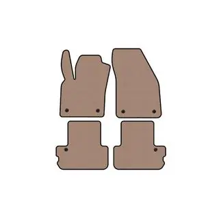 Gummimattor Carsuit (Cabriolet, beige)