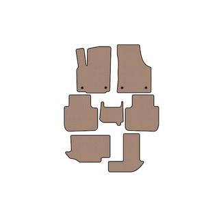 Gummimattor Carsuit (3 rader, 7-sits, beige) foto 1