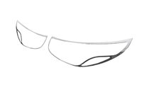 Hyundai IX-35 2010–2015 Kromade strålkastarlistor (2013-2015, 2 st, plast) foto 7