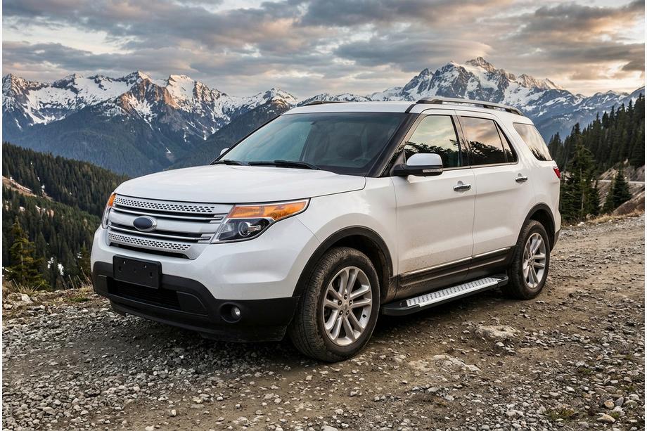 Ford Explorer 2011–2019 Sidosteg Allmond Grey (2 st, aluminium) Image