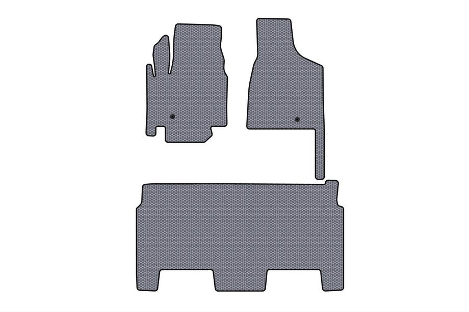 Dodge Grand Caravan V 2008–2020 Gummimattor Carsuit (2008–2020, 2 rader, 8-sits/utrustningsnivå SXT, grå) Image