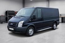 Ford Transit 2000–2014 Sidosteg Line (2 st, aluminium) foto 1
