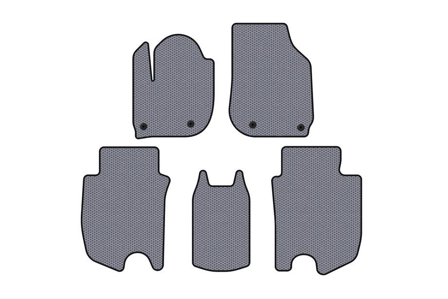 Honda FIT/Jazz 2014–2020 Gummimattor Carsuit (HB, Hybrid, grå) Image