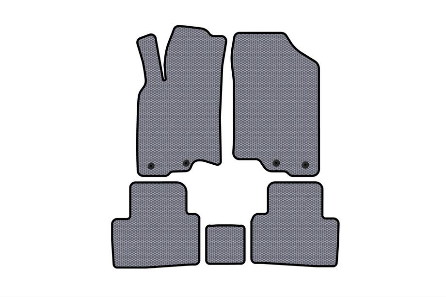 Honda Insight II 2009–2014 Gummimattor Carsuit (HB, Hybrid, grå) Image