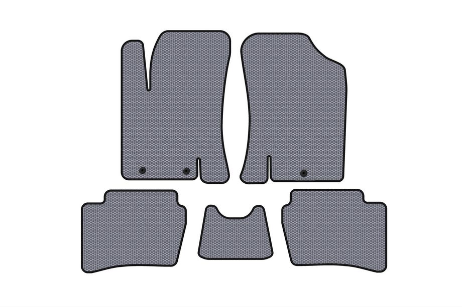 Hyundai I-20 2008–2012 Carsuit gummimattor (HB, grå) Image