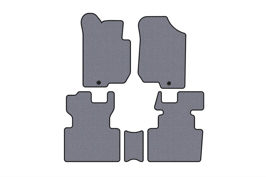 Kia Carens 1999–2012 Gummimattor Carsuit (2006-2012, 2 rader, 7-sits, grå) Image