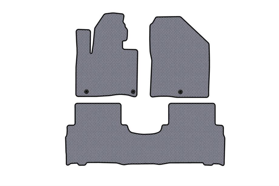Kia Sorento III UM 2014–2020 Gummimattor Carsuit (2014-2018, 5-sits, grå) Image