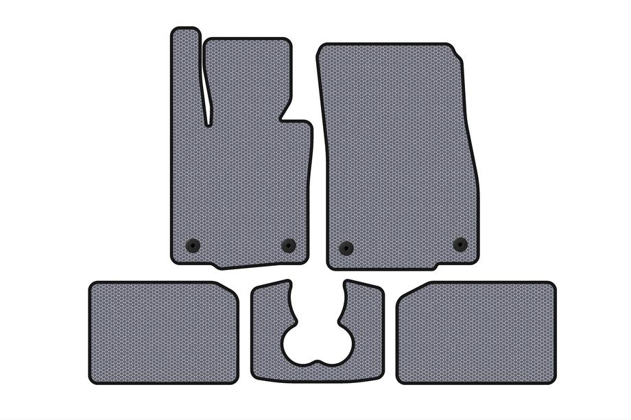 Mini Cooper F55/56/57 2014–2023 Gummimattor Carsuit (för S F55, 5-dörrars, grå) Image