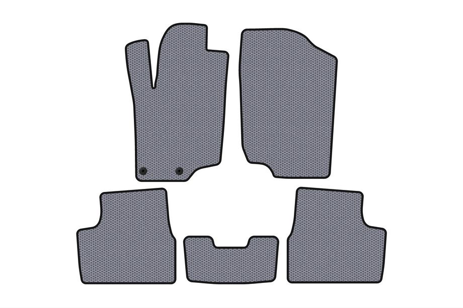 Peugeot 207 2006–2014 Gummimattor Carsuit (HB, 5-dörrars, grå) Image