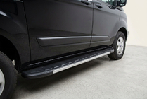 Ford Custom 2013–2022 Sidosteg Duru (2 st, aluminium) Kort hjulbas foto 1