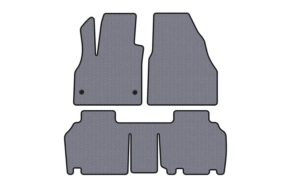 Renault Kangoo 2008–2020 Gummimattor Carsuit (2 rader, 5-dörrars/7-sits, grå) Image
