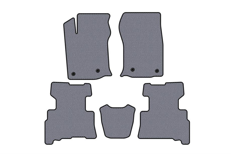 Toyota 4Runner 2009–2024 Carsuit gummimattor (2 rader, 2014-2024, 7-sits, grå) Foto 1