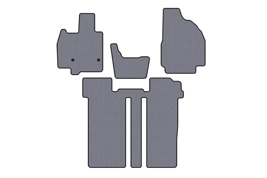 Toyota Previa 2006–2019 Carsuit gummimattor till kupén (2 rader, 6-sits, grå) Image