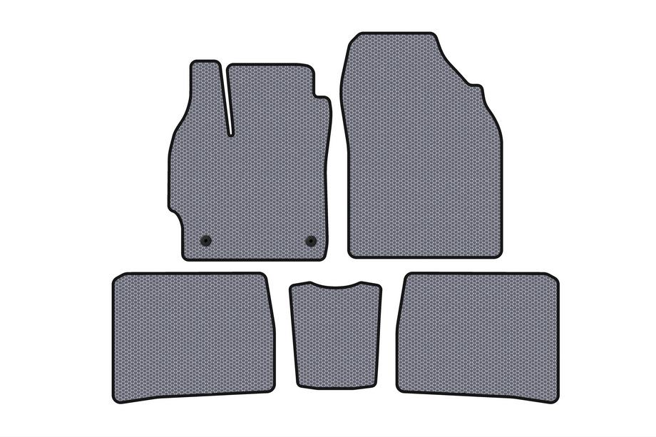 Toyota Prius 2009–2015 Gummimattor för kupén Carsuit (LB, grå) Image