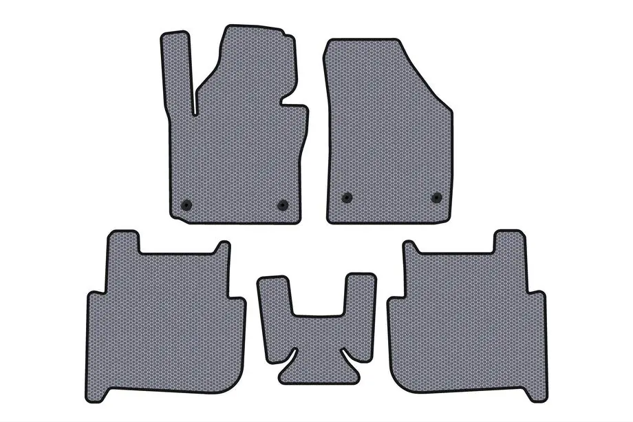 Volkswagen Touran 2003–2010 Gummimattor Carsuit (2 rader, 2006-2010, 7-sits, grå) Image