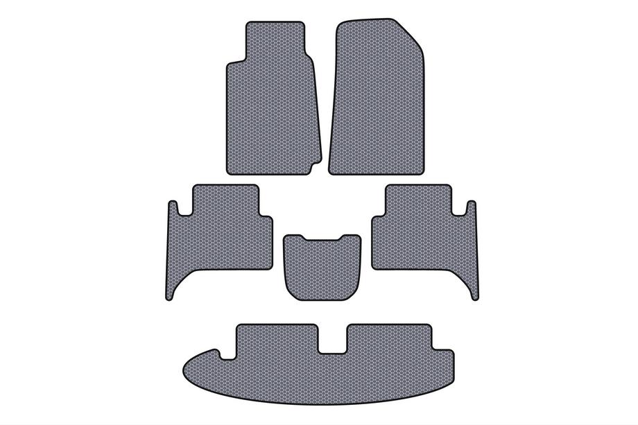 Chevrolet Trailblazer 2012–2019 Gummimattor Carsuit (3 rader, grå) Image
