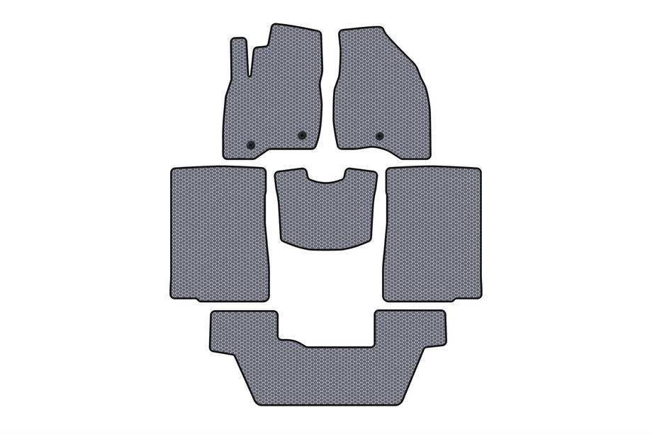Ford Explorer 2011–2019 Gummimattor Carsuit (2015-2017, 3 rader, 7-sits, grå) Image