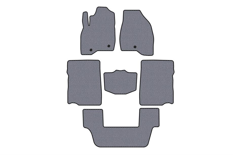 Ford Explorer 2011–2019 Gummimattor Carsuit (2017-2019, 3:e raden, 7-sits, grå) Image