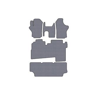 Gummimattor Carsuit (2004-2007, 3 rader, 8-sits, grå) Hyundai H200, H1, Starex 1998–2007 foto 1