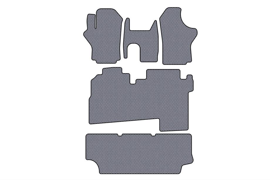 Hyundai H200, H1, Starex 1998–2007 Gummimattor Carsuit (2004-2007, 3 rader, 8-sits, grå) Image
