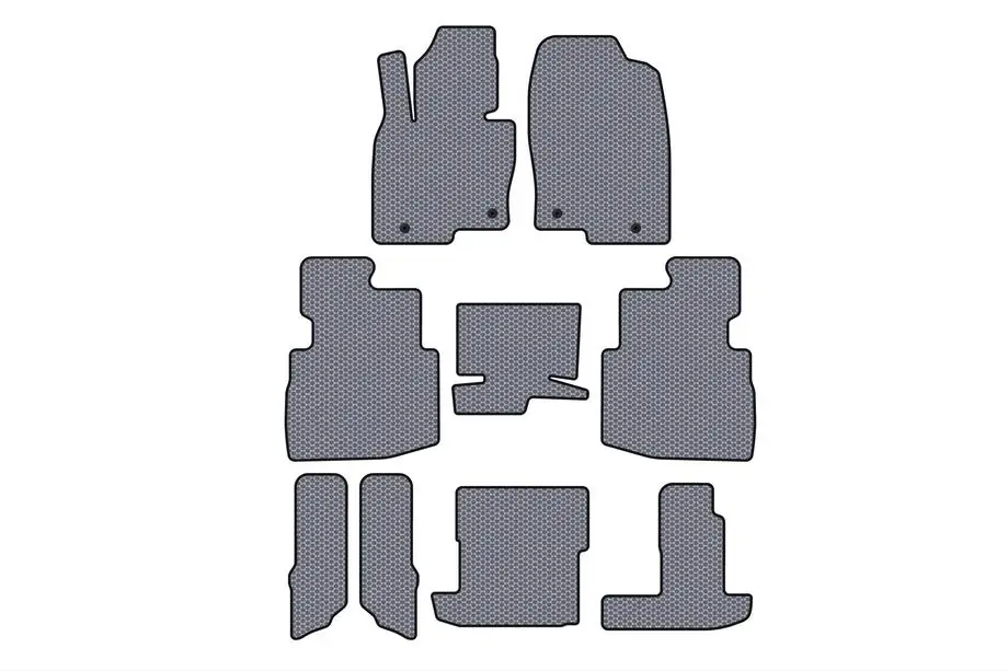 Mazda CX-9 2017– Gummimattor Carsuit (3 rader, 7-sits, grå) Image