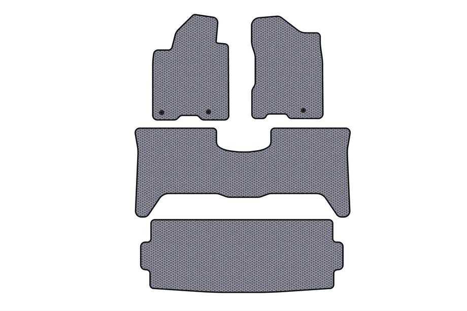 Nissan Armada 2003–2015 Gummimattor Carsuit (3 rader, 2003-2008 Grå) Image