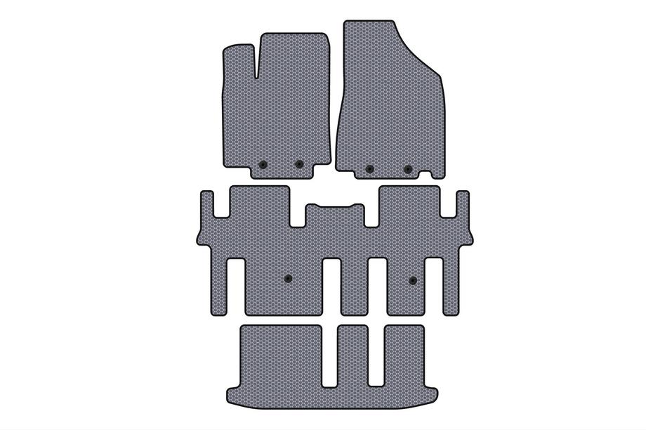 Nissan Pathfinder R52 2012–2021 Gummimattor Carsuit (3 rader, grå) Image