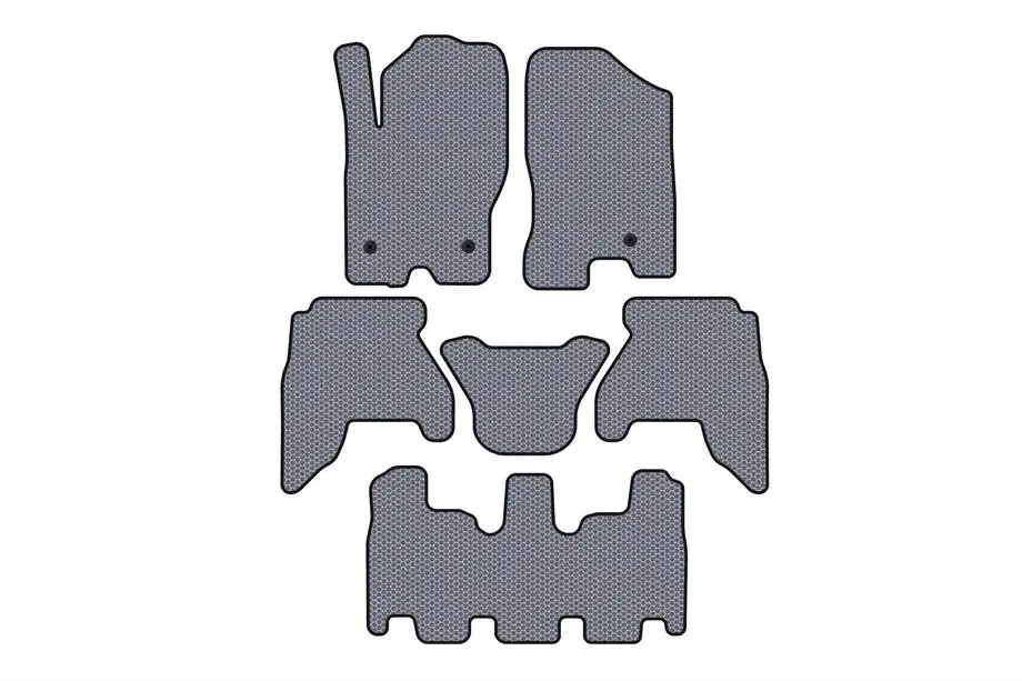 Nissan Pathfinder R51 2005–2014 Gummimattor till kupén Carsuit V1 (3 rader, grå, 2010-2014) Image