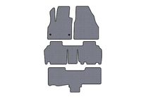 Renault Kangoo 2008–2020 Carsuit gummimattor (3 rader, 5-dörrars/7-sits, grå) foto 1