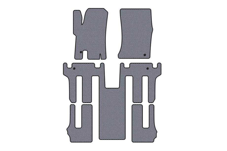 Ssang Yong Rodius Gummimattor Carsuit 2004-2008 (3 rader, grå) Image